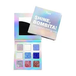Палетка тіней для повік 7 Days Shine, Bombita! мерехтливі, 9 кольорів, 18 г (6972664520184)