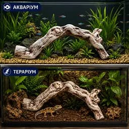 Декорація Hobby Cera Root 2 36,5×16,5×11,5 см - керамічна коряга для акваріума та тераріума (37821) - мініатюра 3