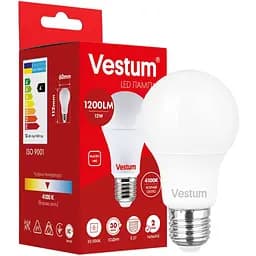 Светодиодная лампа Vestum A60 12W 4100K 220V E27 1-VS-1103