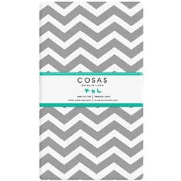 Набір простирадл на резинці Cosas Grey Zigzag 60х120х12 см (SetSheet_Grey_ZigGrey_120x60) - мініатюра 3