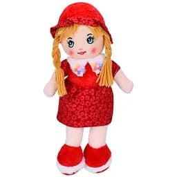 Детская игрушечная кукла Bambi FG240408152A-1(Red) 38 см, мягкая набивная, петелька