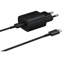 Зарядний комплект Samsung EP-TA800B USB Type-C PD 3.0 PPS Max 25W S20 A53 A73 A33 A13 Black