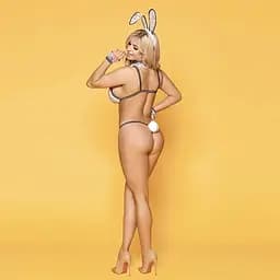 Эротический костюм зайчика JSY Горячая Стелла One Size White