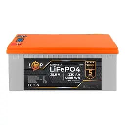Акумулятор LP LiFePO4 LCD 24V (25,6V) - 230 Ah (5888Wh) (BMS 200A/100A) пластик