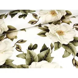 Комплект Ранер 170х30 см + серветки 30х40 см 12 шт водовідштовхувальний з 3D принтом Чайна квітка бежевий