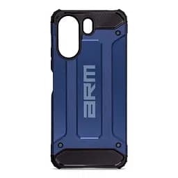 Чехол для Xiaomi Redmi 13C 4G Poco C65, Panzer, синий, противоударный, бронированный, милитари, панель-накладка, защита всего корпуса, защита дисплея и камеры, термополиуретан (TPU) + поликарбонат (PC), ArmorStandart (ARM73716)