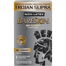 Презервативы полиуретановые Trojan Supra Bareskin 6 шт.