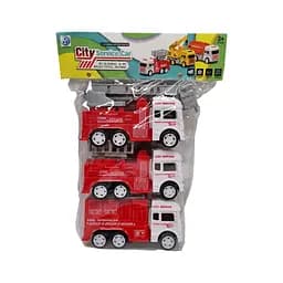 Игровой набор Пожарных машинок Bambi 7331-2A2, 3 шт