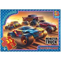 Пазлы детские G-Toys Монстер траки 35 элементов (MT182)