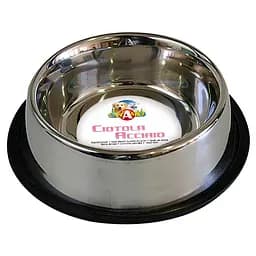 Миска для собак из нержавейки с прорезиненным дном 1,9 л Croci MAC 29 см