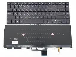 Клавіатура для ASUS UX530, UX530UX, UX530UQ UX550 UX550VE UX550VD UX580 UX580G (RU Black без рамки з підсвічуванням) Оригінал.