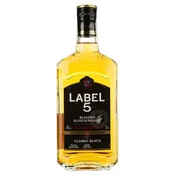 Віскі Label 5 Classic Black Blended Scotch Whisky 40% 0.5 л