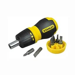 Отвертка Multibit Stubby, 1/4" битодержатель реверсный, 6 бит, SL, PH, PZ набор 7шт Stanley hoz0014107