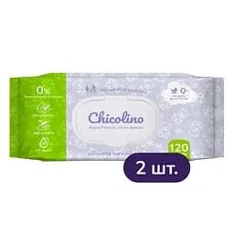 Набор влажных салфеток для детей Chicolino 240 шт. (2 уп. х 120 шт.)
