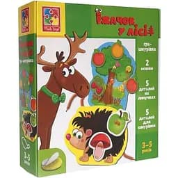 Гра-шнурівка з липучками Їжачок у лісі Vladi Toys VT1804-45 укр