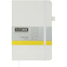 Книга записна Buromax Etalon в клітинку 195х125 мм біла 96 аркушів (BM.291160-12)