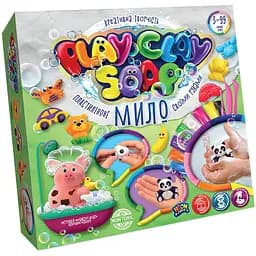 Набір креативної творчості Пластилінове мило Danko Toys Play Clay Soap Панда 8 кольорів PCS-01