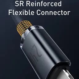 Кабель Baseus Crystal Shine Series Fast Charging Cable USB to Lightning 2.4A 2m CAJY000101 Black - мініатюра 7