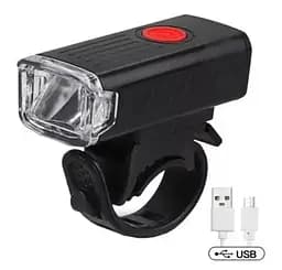 Вело фара RB-B11 велосипедный аккумуляторный водонепроницаемый фонарь с креплением micro-USB XPE