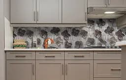 Кухонний фартух Happy Pocket Незвичайні сухоцвіти ПВХ 60х250 см вініловий самоклеючий Текстури Сірий Z183358 - мініатюра 2