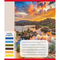 Зошит загальний "Кольори гір" Leader 060-610093K-1 в клітинку, 60 аркушів