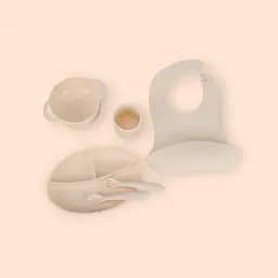 Набор силиконовой посуды для прикорма детей, 6 предметов, milk