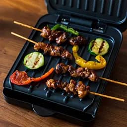 Гриль George Foreman 25800-56 Fit Grill Small 760 Вт антипригарне покриття піддон для жиру чорний (25800-56) - мініатюра 10
