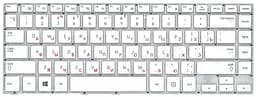 Клавіатура для ноутбука Samsung (470R4E, BA59-03680A) White, (No Frame)