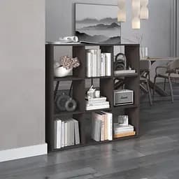 Полка для книг Vays стелаж для дому на 9 комірок M-20 Венге Темний