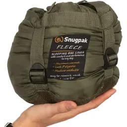 Вкладиш в спальник Snugpak Fleece Liner with Zip Оливковий - мініатюра 4