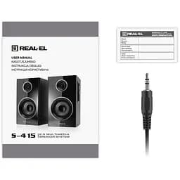 Комп'ютерні колонки 2.0 Real-El RS415 RGB Bluetooth Black 20 Вт - мініатюра 11