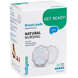 Лактационные вкладыши BabyOno Natural Nursing 24 шт. белые (298/01)