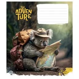 Зошит учнівський Школярик Best adventure 012-3285L-4 в лінію 12 аркушів 