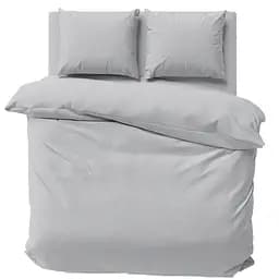 Комплект постільної білизни LeLit Двоспальний 180х215 см бязь сірий (le2000000307312)