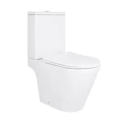 Унитаз напольный Qtap Dove Rimless безободковый с сиденьем Soft-close White QT06228380BW, Белый