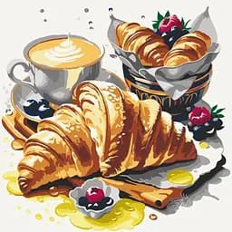 Картина по номерам Art Craft Французский завтрак 40х40 см (12027-AC)