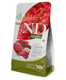 Сухой корм Farmina N&D Urinary для взрослых кошек, профилактика мочекаменной болезни, утка, киноа, клюква и ромашка, 300 г