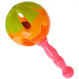 Круглая погремушка с ручкой IK37