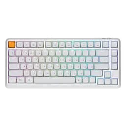 Клавіатура механічна J1 82Key, K pro Red, WL/BT/USB-A, QMK, Hot-swap, EN/UKR, RGB, білий Keychron teh0013899 - мініатюра 2