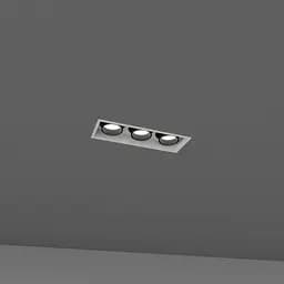 Встраиваемый светильник Skarlat RSL74092-3 3×10W WH+BK 3000K