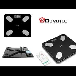 Підлогові скляні ваги DOMOTEC до 180 кг смарт-ваги з аналізом складу тіла, 12 показників, Bluetooth - мініатюра 5