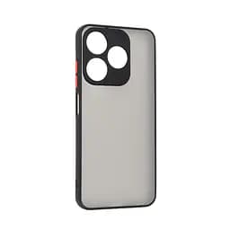 Чехол-панель-накладка для TECNO Spark 10 4G (KI5q), Frosted Matte, черный, противоударный чехол с защитой всего корпуса, термополиуретан TPU + поликарбонат PC, ArmorStandart (ARM70497)