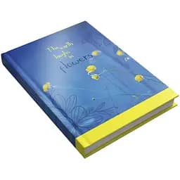 Блокнот Аркуш Блакитно-жовті квіти 1В2477 160 аркушів Різнокольоровий