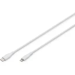 Кабель Digitus USB-C > Lightning зарядка/синхронизация, USB 2.0, 60W, силиконовый, 2м, белый teh0013690
