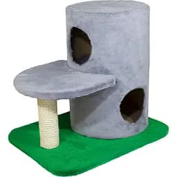 Когтеточка Lucky Pet Домик сизалевый Башня, серая