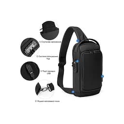 Рюкзак для ноутбука Porto 10" RNC-4043 Black (RNC-4043BK) - мініатюра 4