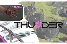 Батут із внутрішньою сіткою THUNDER OUTSIDE PRO 6FT 183 см Black/Pink - мініатюра 3