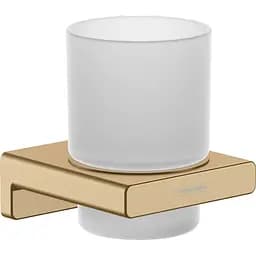 Склянка підвісна Hansgrohe AddStoris Brushed Bronze/скло 41749140 бронза