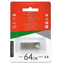 Флеш-накопичувач USB3.0 64GB T&G 117 Metal Series Silver (TG117SL-64G3)