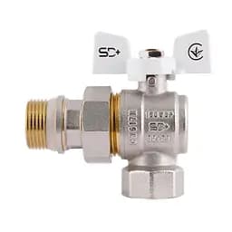 Кран кульовий з американкою SD з антипротіканням кутовий 3/4"зв PN40 SD901NW20PN40 - мініатюра 3